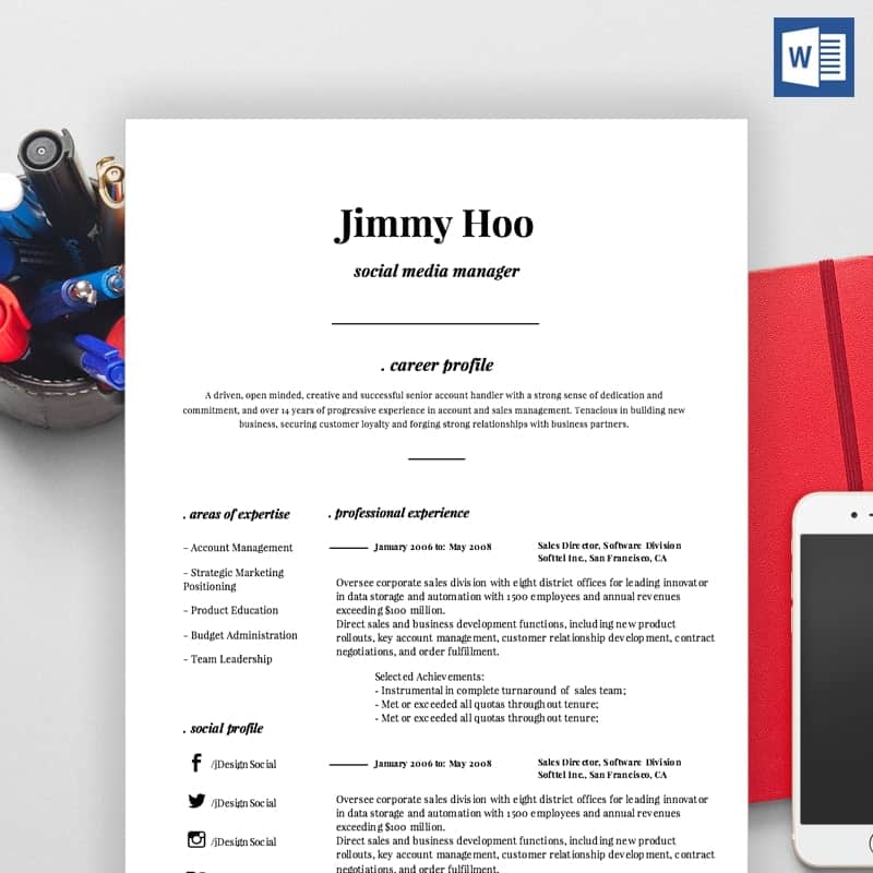 Jimmy Hoo CV Template